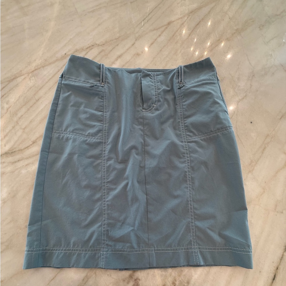 Athleta Steel Blue Pencil Skirt